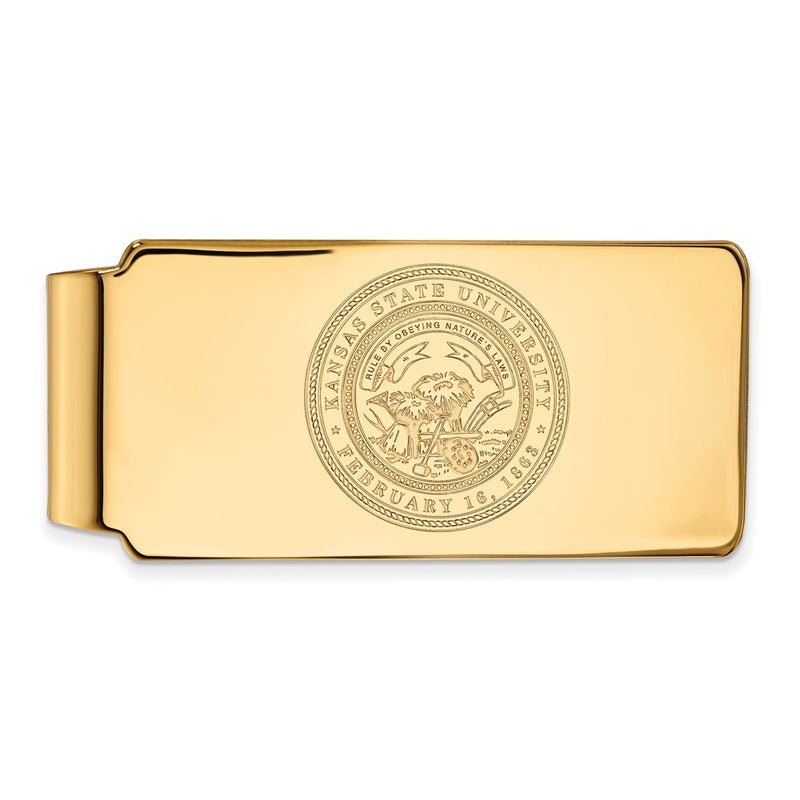 10K Yellow Gold Gold LogoArt Kansas State University Crest Money Clip