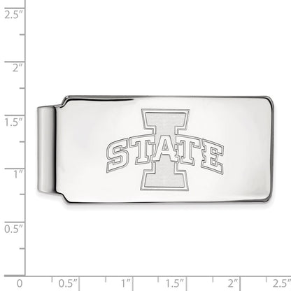 10K White Gold LogoArt Iowa State University Money Clip