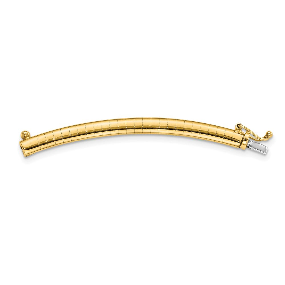 10K Yellow Gold 4mm Omega Extender for 2 Inch Necklace