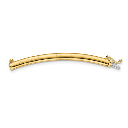 10K Yellow Gold 4mm Omega Extender for 2 Inch Necklace