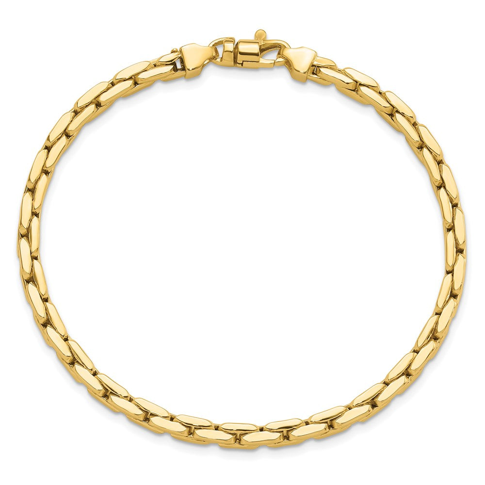 14K Yellow Gold Polished 4.5mm Fancy Link 8.25 Inch Bracelet