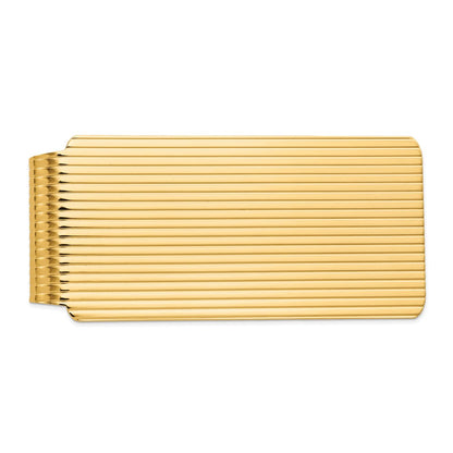 14K Yellow Gold Men's Textured Money Clip