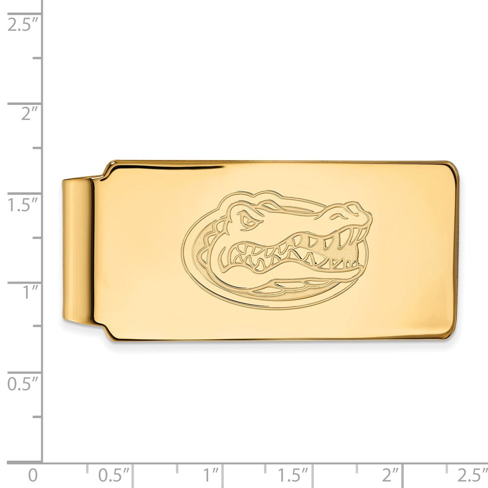 14K Yellow Gold Gold LogoArt University of Florida Gator Money Clip