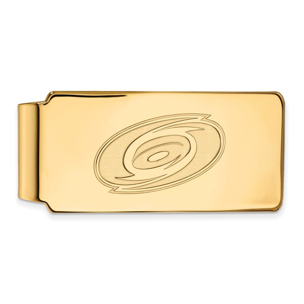 10K Yellow Gold Gold NHL LogoArt Carolina Hurricanes Money Clip