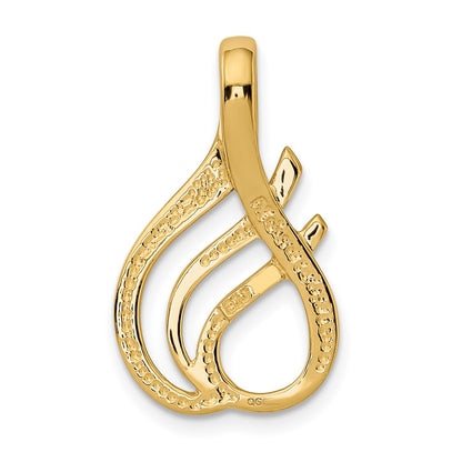 10K Yellow Gold Fancy Slide