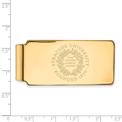 14K Yellow Gold Gold LogoArt Syracuse University Crest Money Clip