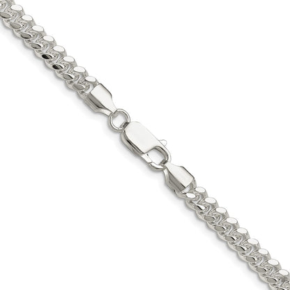 Sterling Silver Polished 5.7mm Domed Curb 26 Inch Chain