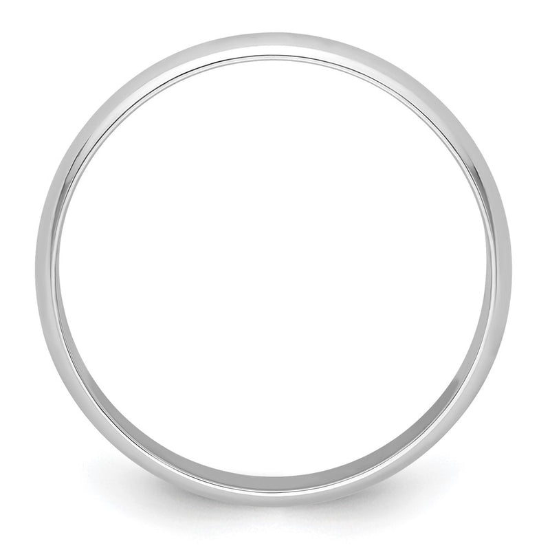 Platinum 4mm Half Round Featherweight Wedding Band Ring