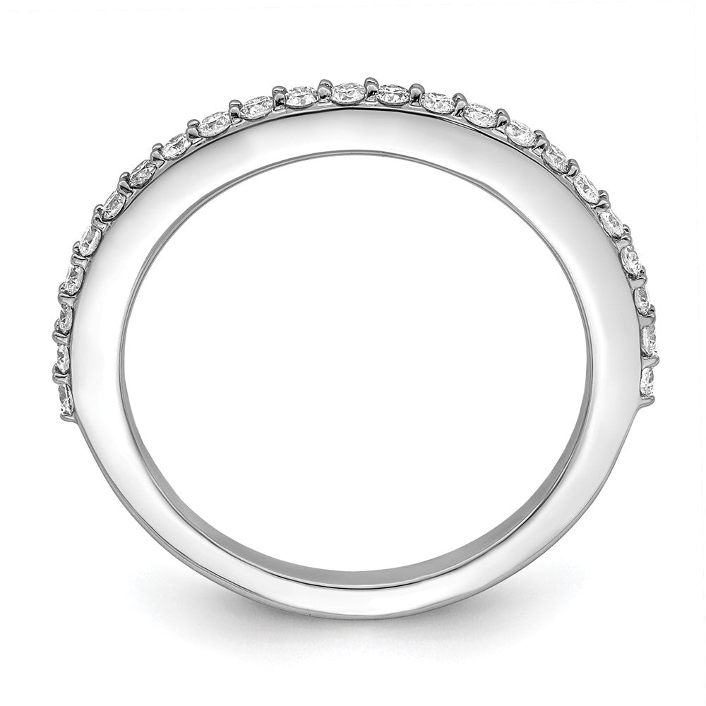 True Origin 14K White Gold 1/3 carat Lab Grown Diamond VS+ F+ Complete Wedding Band Ring