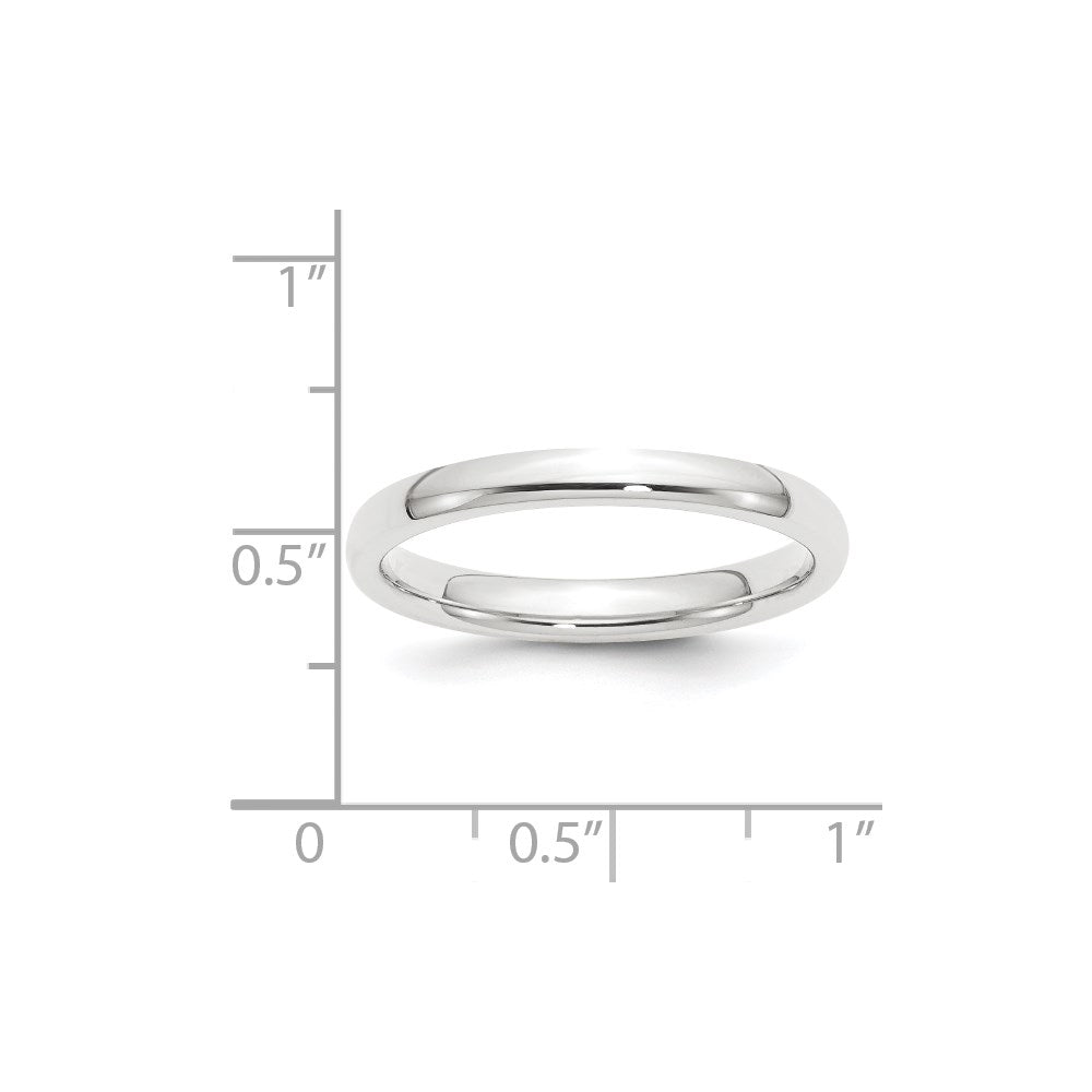 Platinum 2.5mm Comfort-Fit Wedding Band Ring