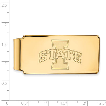 14K Yellow Gold Gold LogoArt Iowa State University Money Clip