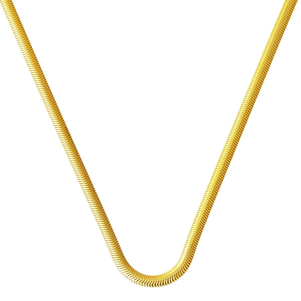 14K Yellow Gold Herringbone Chain Necklace 40 cm (4.17 g)