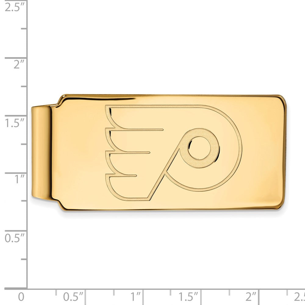 10K Yellow Gold Gold NHL LogoArt Philadelphia Flyers Money Clip