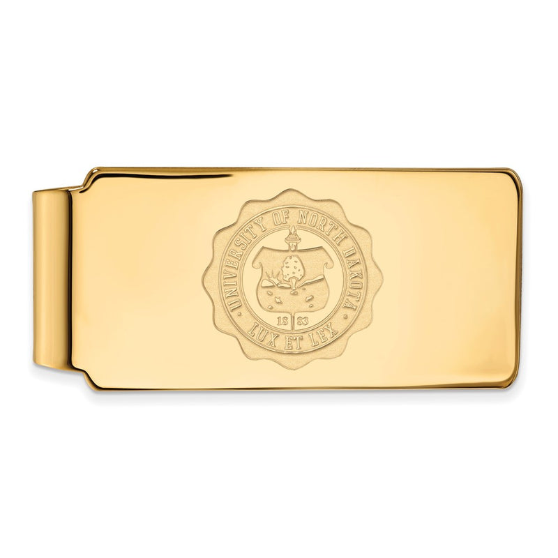 14K Yellow Gold Gold LogoArt University of North Dakota Crest Money Clip