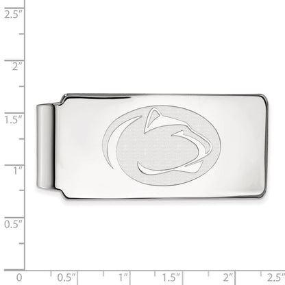 14K White Gold LogoArt Penn State University Lion Money Clip