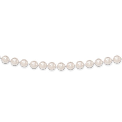 14K Yellow Gold 8-9mm Round Akoya Saltwater Cultured Pearl 24 Inch Necklace