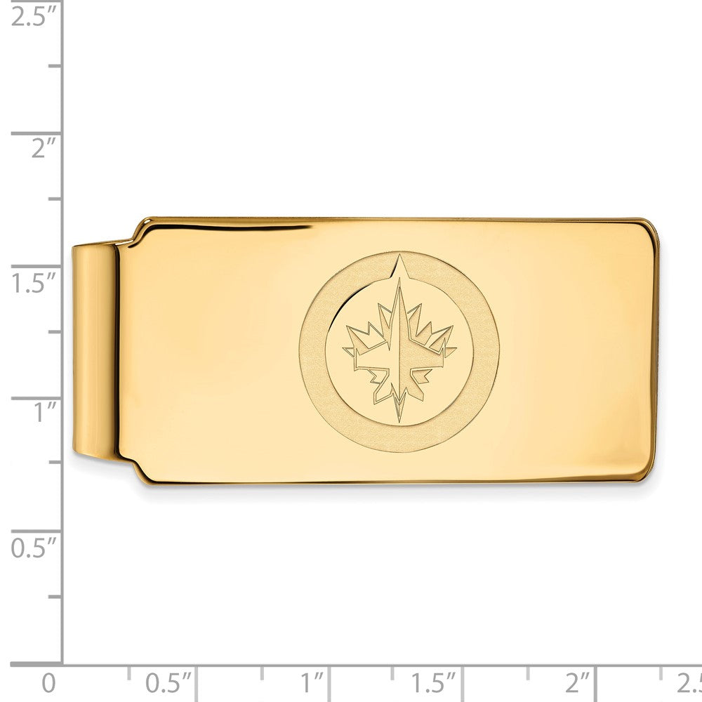 14K Yellow Gold Gold NHL LogoArt Winnipeg Jets Money Clip
