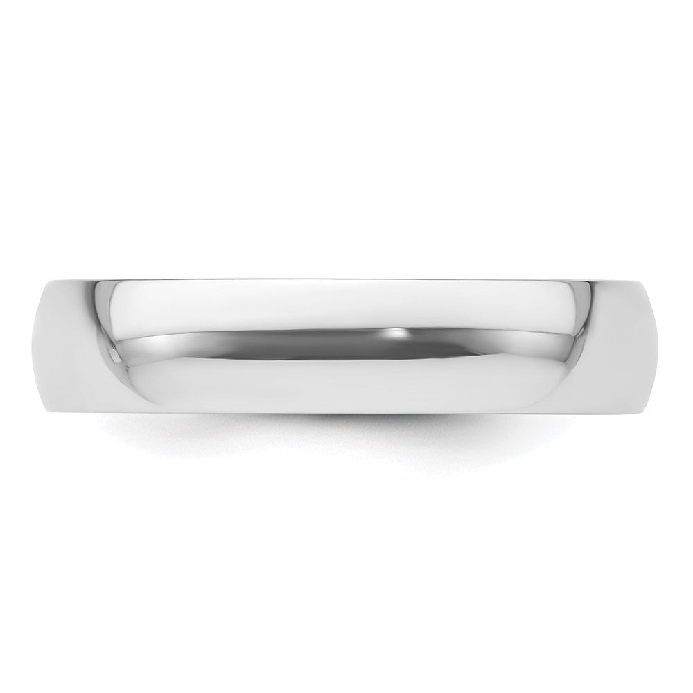 Platinum 5mm Lightweight Comfort-Fit Wedding Band Ring