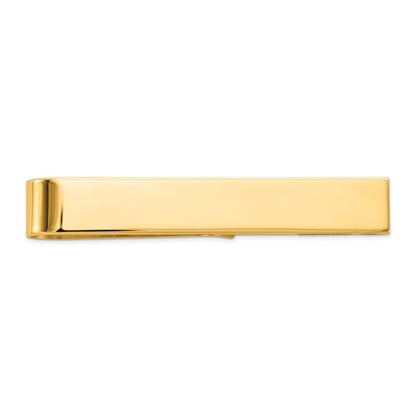 14K Yellow Gold Men's Polished Tie Bar