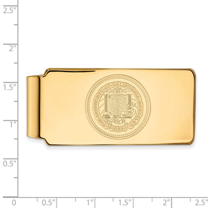 10K Yellow Gold Gold LogoArt University of California Berkeley Crest Money Clip