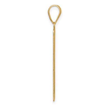 14K Yellow Gold The Sun Tarot Card Pendant