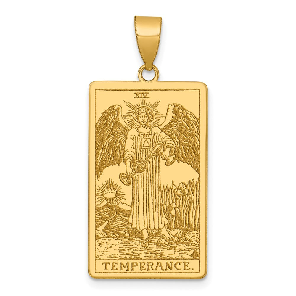 14K Yellow Gold The Empress Tarot Card Pendant