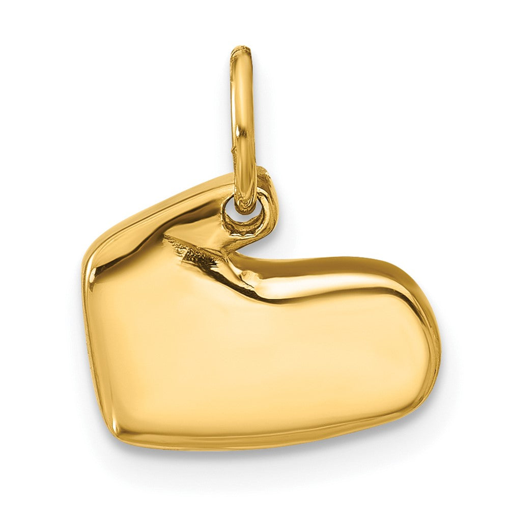 14K Yellow Gold Enameled Mitten Charm