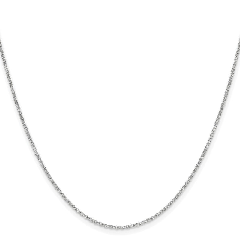 14K White Gold 1.5mm Cable 20 Inch Chain