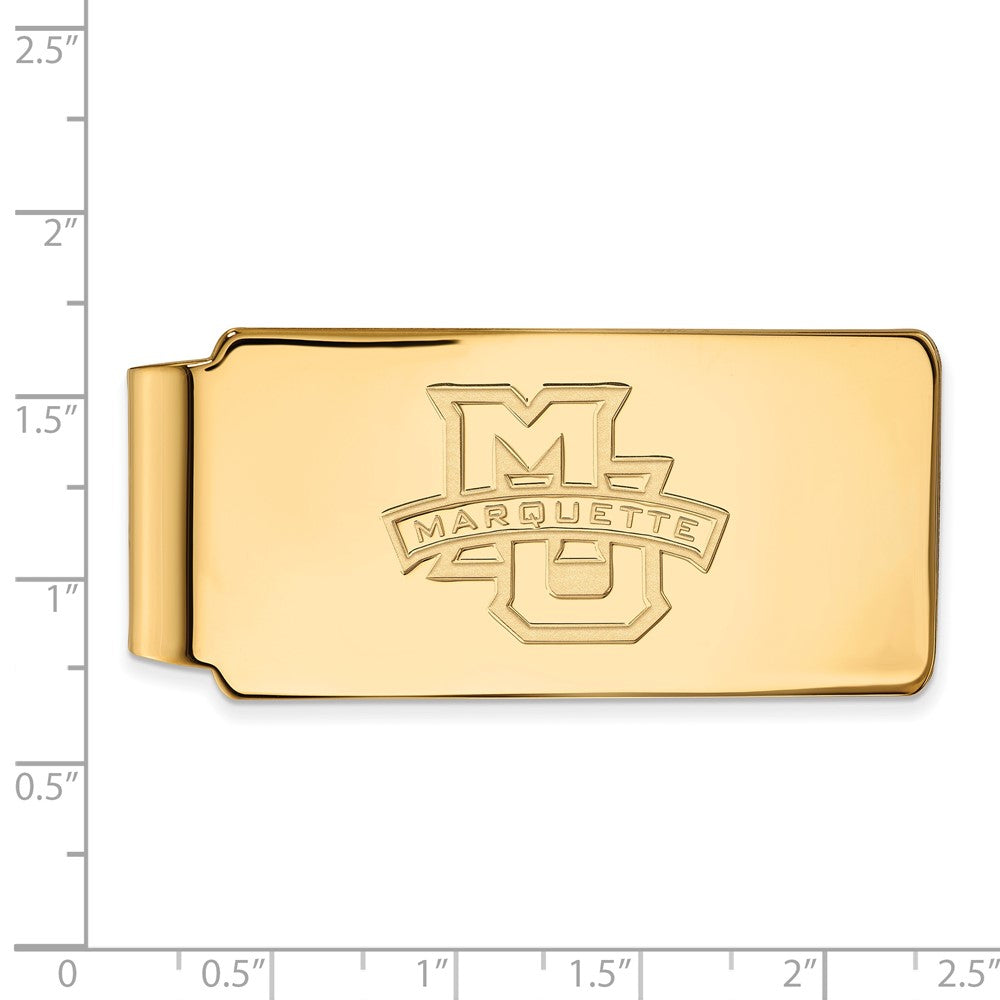 14K Yellow Gold Gold LogoArt Marquette University Money Clip