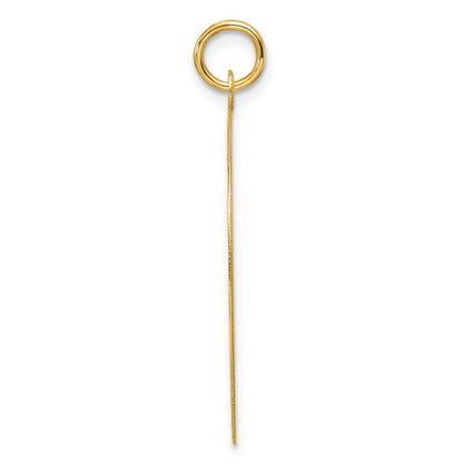 14K Yellow Gold Etched Edge .013 Gauge Engravable Round 26.6mm Disc Charm
