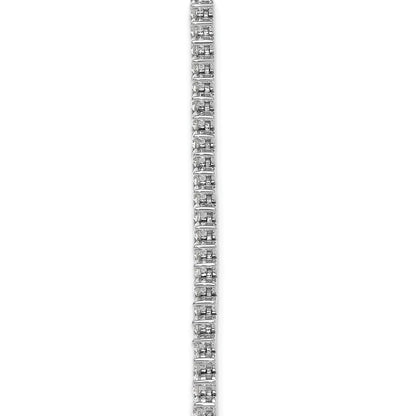 14K White Gold 11 5/8 carat Certified Lab Grown Diamond VS+ F+ Complete Round 20 Inch Graduated Tennis Necklace