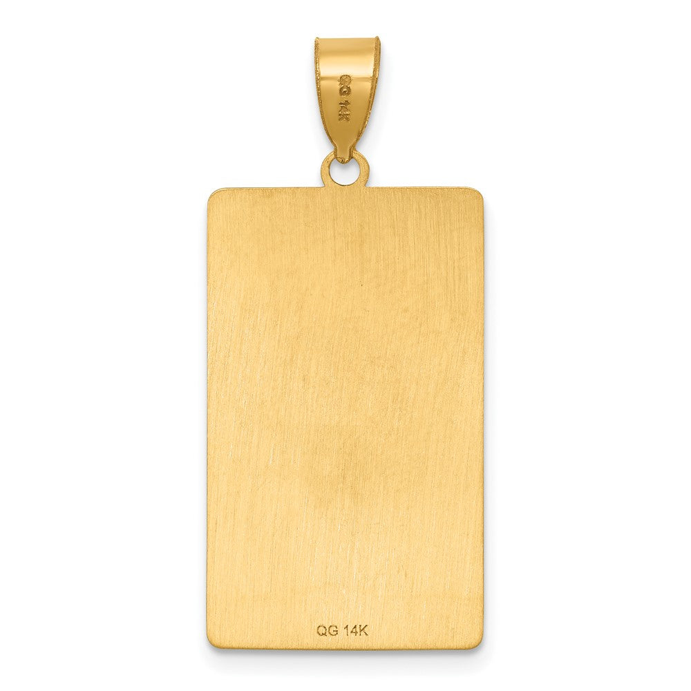 14K Yellow Gold The Chariot Tarot Card Pendant