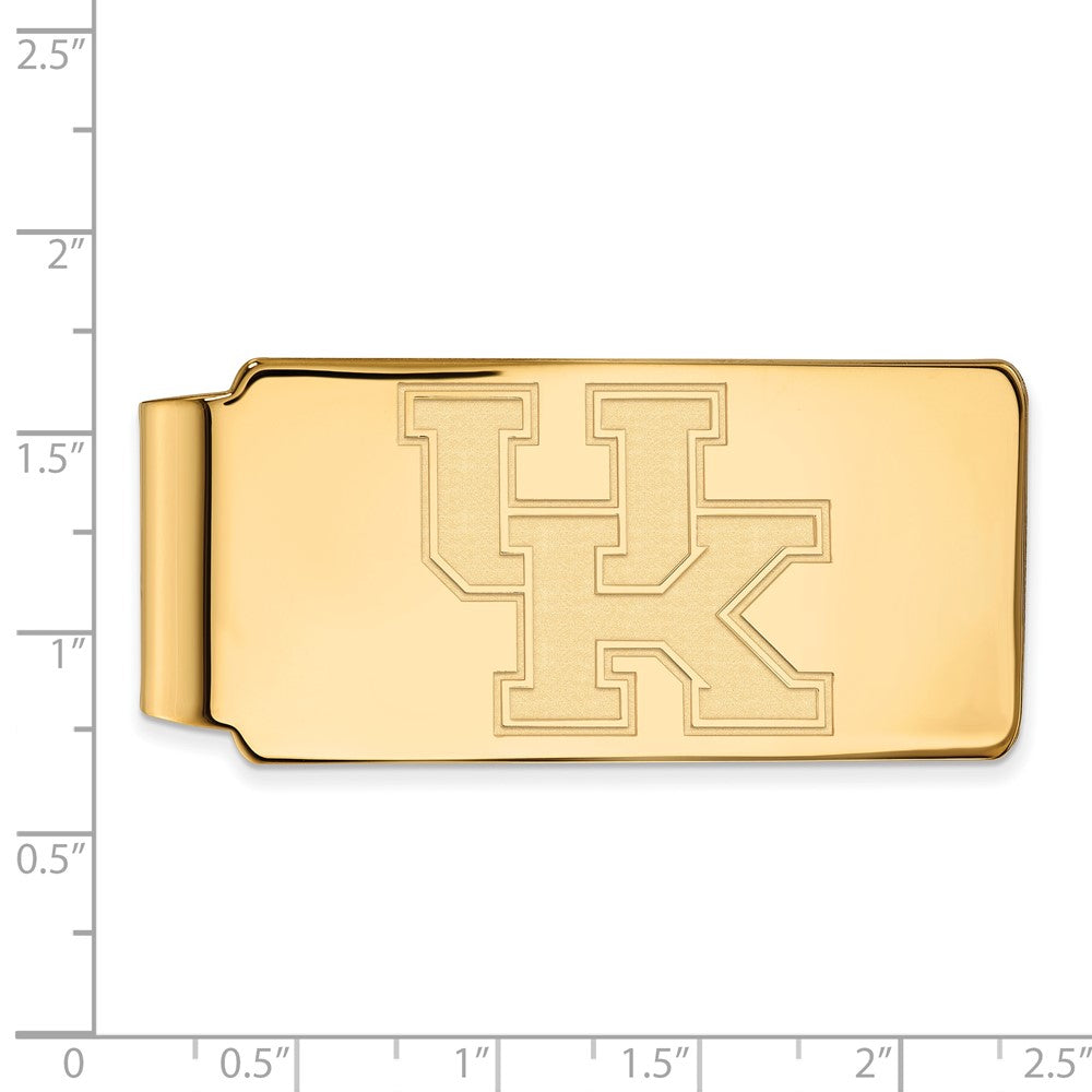 14K Yellow Gold Gold LogoArt University of Kentucky U-K Money Clip