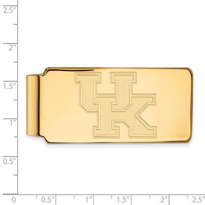 14K Yellow Gold Gold LogoArt University of Kentucky U-K Money Clip