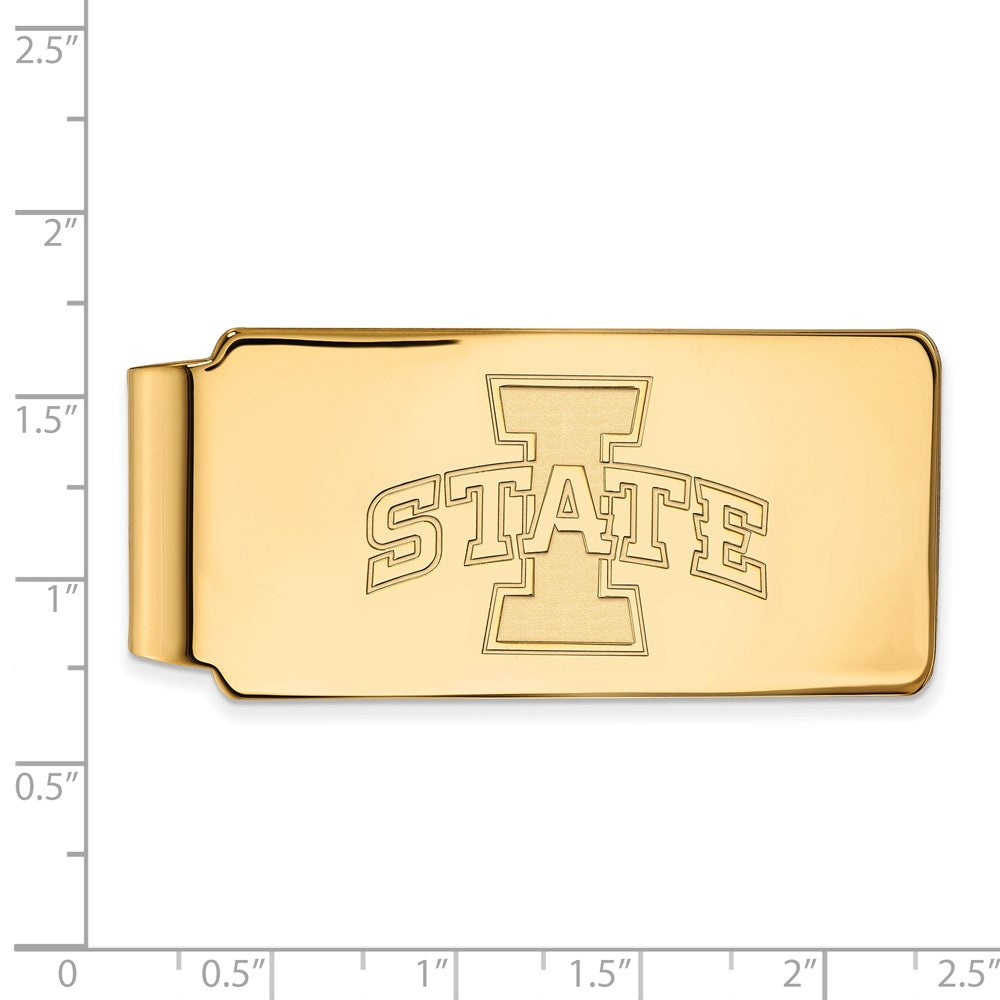 10K Yellow Gold Gold LogoArt Iowa State University Money Clip