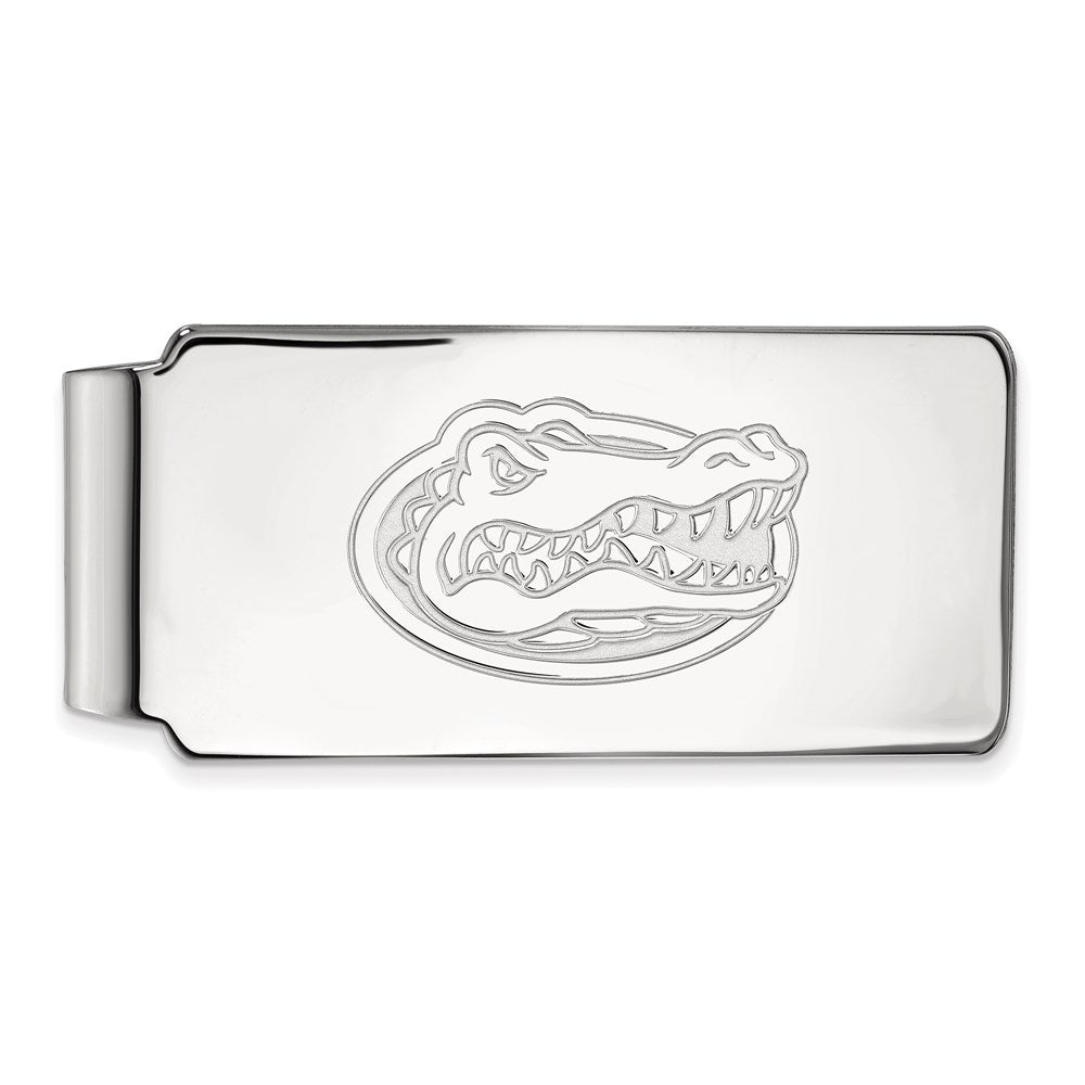 14K White Gold LogoArt University of Florida Gator Money Clip