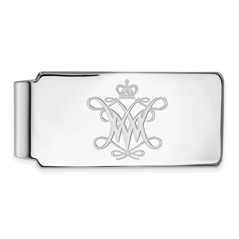 14K White Gold LogoArt College of William and Mary Money Clip