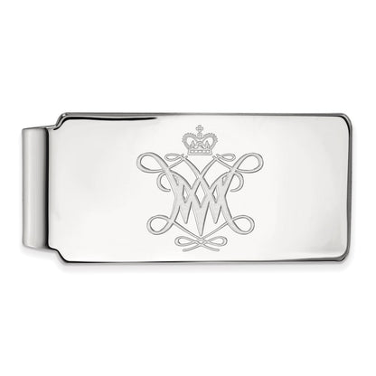 14K White Gold LogoArt College of William and Mary Money Clip