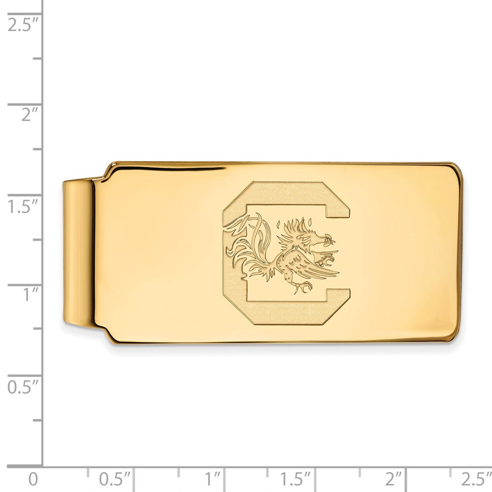 10K Yellow Gold Gold LogoArt University of South Carolina Money Clip