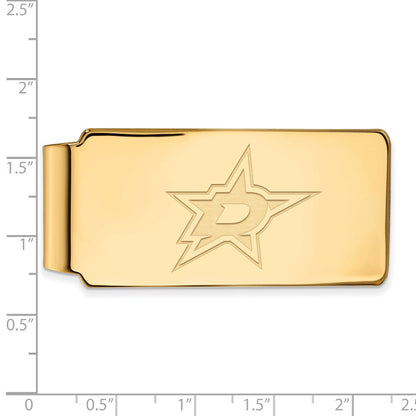 10K Yellow Gold Gold NHL LogoArt Dallas Stars Money Clip