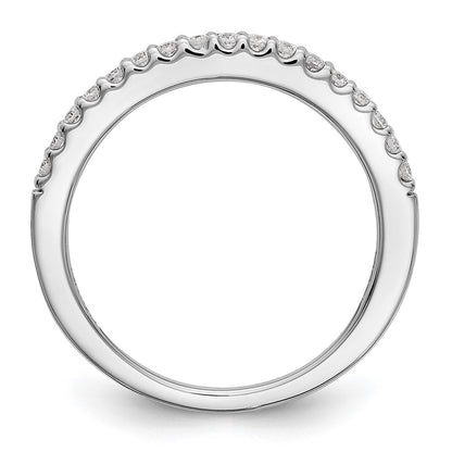 True Origin 14K White Gold 1/3 carat Lab Grown Diamond VS+ F+ Complete Wedding Band Ring