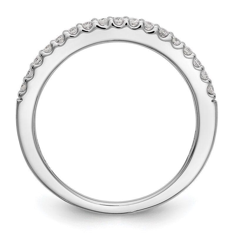 True Origin 14K White Gold 1/3 carat Lab Grown Diamond VS+ F+ Complete Wedding Band Ring