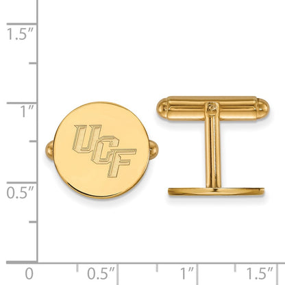 14K Yellow Gold Gold LogoArt University of Central Florida U-C-F Cuff Links
