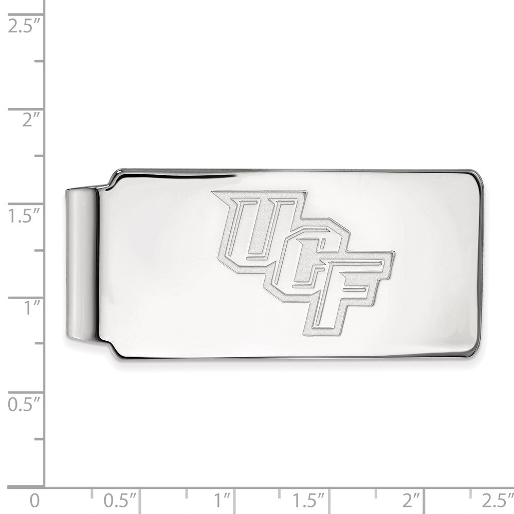 14K White Gold LogoArt University of Central Florida U-C-F Money Clip