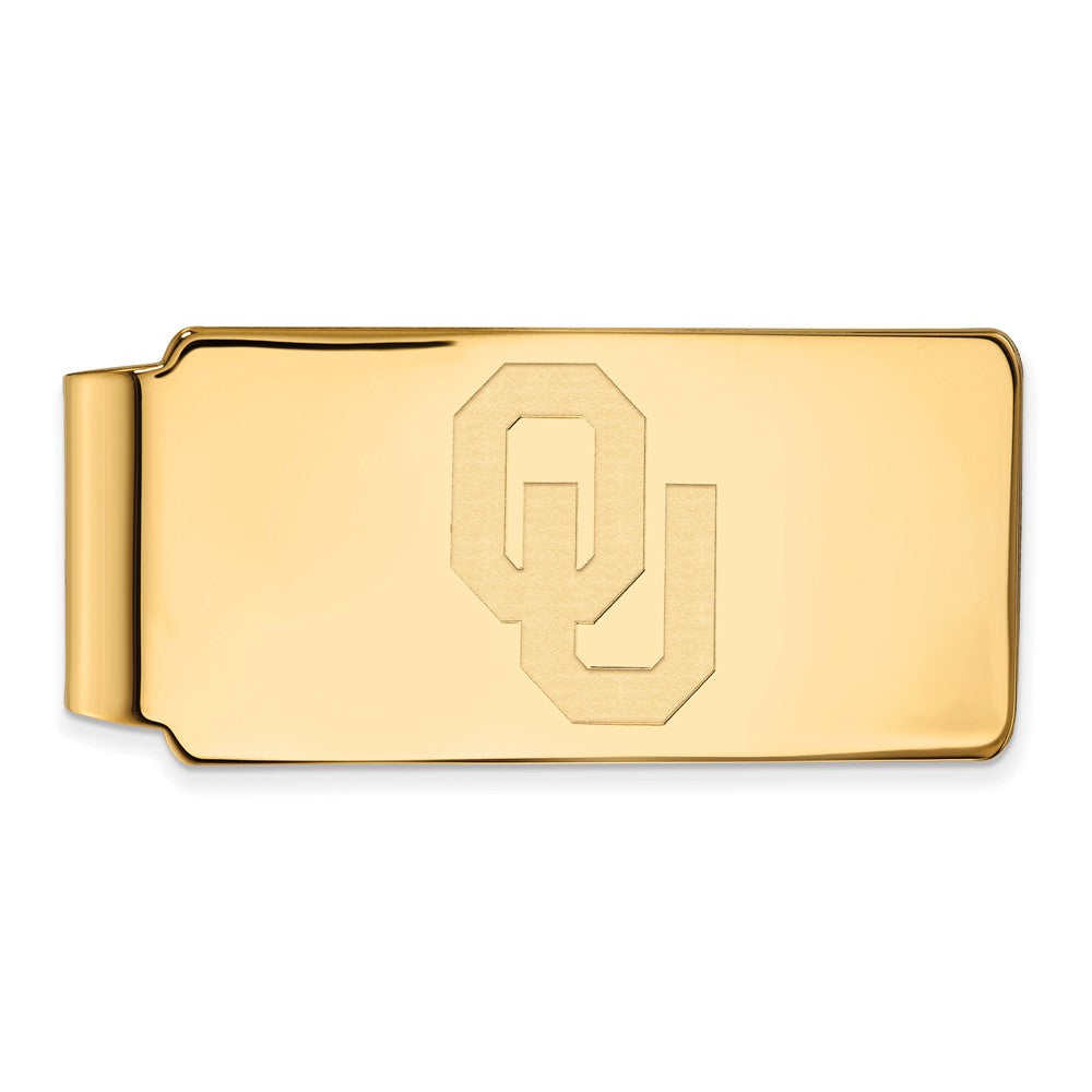 14K Yellow Gold Gold LogoArt University of Oklahoma O-U Money Clip