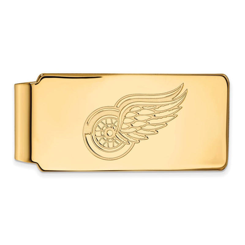 14K Yellow Gold Gold NHL LogoArt Detroit Red Wings Money Clip