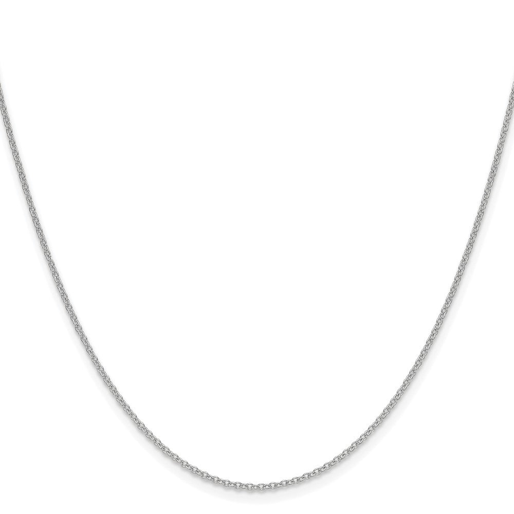 14K White Gold 1.5mm Cable Chain Necklace