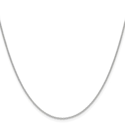 14K White Gold 1.5mm Cable Chain Necklace