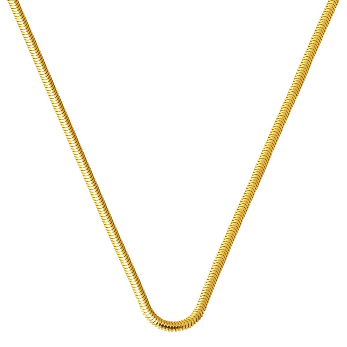 14K Yellow Gold 2.5 mm Herringbone Chain 65 cm