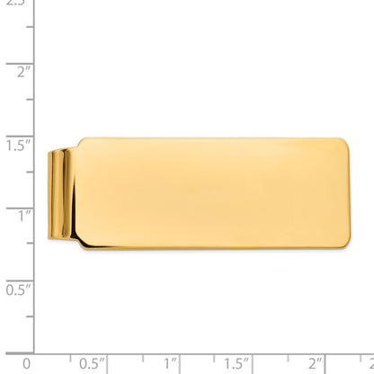 14K Yellow Gold Men's Polished Money Clip